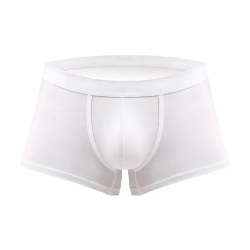 Cuecas boxer masculinas, venda quente de alta qualidade, cuecas em branco