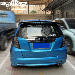 HS qualità ABS in fibra di carbonio Look in stile Mugen sul tetto posteriore Spoiler alettoncino per <span class=keywords><strong>Honda</strong></span> <span class=keywords><strong>Jazz</strong></span> Fit <span class=keywords><strong>2009</strong></span> 2010 2011 2012 2013 - Product Image 4