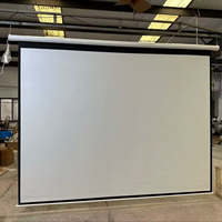 Nouvel écran de projection électrique motorisé de 200 pouces, télécommande automatique, montage mural, 16:9 HD 3D 4K ALR pour bureau