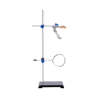 Support de laboratoire OEM ODM personnalisé en acier inoxydable, base de support à 4 griffes, pince pour burette, anneau de rétortte, couleur, taille et épaisseur personnalisables