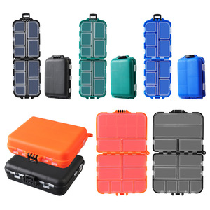 Boîte de rangement pour leurres de pêche en gros, étui à accessoires à couvercle rabattable, étui de voyage étanche et résistant à l'humidité, petite taille - Product Image 1