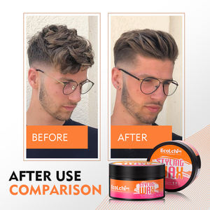 Органический веганский воск для укладки волос Ecolchi 80 г, быстросохнущий, сильная фиксация, для вьющихся и пушащихся волос, под собственной торговой маркой - Product Image 6