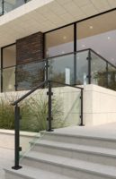 Innen-Metallpfosten-Geländer Gehärtetes Glas Treppenbalustrade