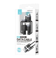 Câble USB standard en plastique Mini Original Techancy à charge rapide avancée, modèle TM00346 pour téléphones mobiles et batteries externes Android