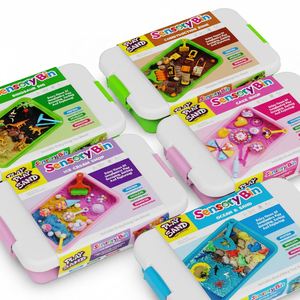 Juego de Plástico para Niños con Caja Sensorial, Herramientas para Arena Interior y Caja de Almacenamiento, Arcilla de Colores, Juguete para Jardín de Infancia - Product Image 1