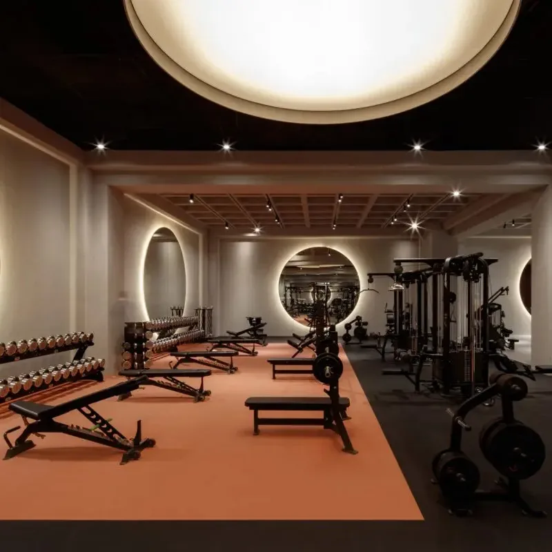 Sanhai toko layanan perencanaan ruang desain Interior Gym profesional dan toko 3D Max Rendering rencana lantai gambar konstruksi