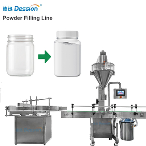 Ligne d'emballage de remplissage de pots de poudre d'assaisonnement d'épices automatique Machine de capsulage de remplissage de bouteilles en verre en poudre d'ail piment persil - Product Image 5