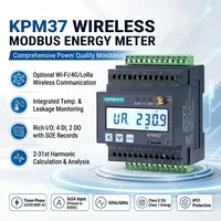 Compteur intelligent triphasé sur rail DIN, analyseur de qualité d'alimentation, écran LCD, RS485, Wi-Fi, précision 0,5S, courant maximal 6000A