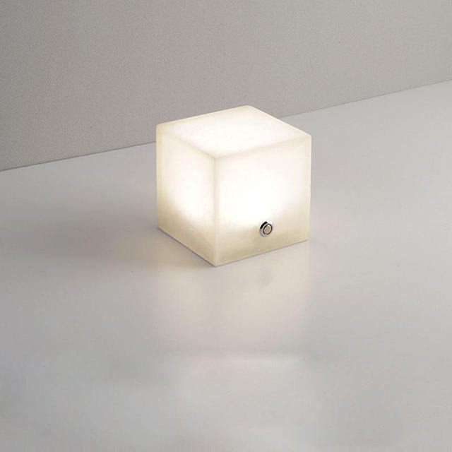 2026 New Modern Adjustable Brightness Natural Alabaster Marble LED Decorative Table Lamp Hotel and Restaurant Night Light