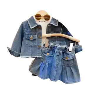 Produits en Promotion : Ensembles Printemps-Automne en Jean, Veste et Jupes pour Filles de 2 à 14 Ans - Product Image 6