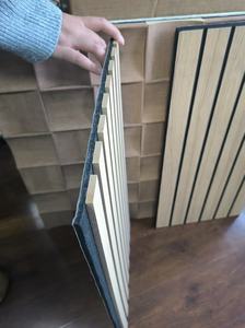 Paneles de Pared Acústicos de Listones de Madera, Chapa de Madera Natural, Paneles Decorativos Absorbentes de Sonido <span class=keywords><strong>para</strong></span> <span class=keywords><strong>Paredes</strong></span> <span class=keywords><strong>Interiores</strong></span> - Product Image 6