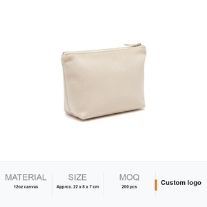 Estuche para Lápices de Lona, Base Plana Cuadrada, 22x8x7cm, 12oz, Sin Forro, con Cierre, Logotipo Personalizado Impreso, para Escuela u Oficina, Pedidos al por Mayor - Product Image 6