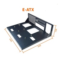 Châssis d'ordinateur en alliage d'aluminium ATX durable, pièces faites à la main, cadre stable pour carte mère, rack ouvert, boîtier de refroidissement en stock