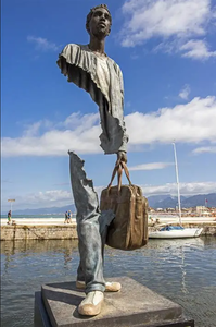 Statua Replica <span class=keywords><strong>Bruno</strong></span> Catalanoo a Grandezza Naturale in Bronzo per Viaggiatori, Fornitura Diretta dalla Fabbrica - Product Image 5