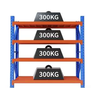 Estantes de Exhibición Multifuncionales de Doble Cara de Acero Aleado Resistente, Estantes de Supermercado de Alta Resistencia, Equipo de Almacenamiento de Carga - Product Image 4