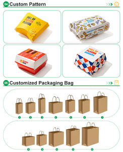 Caja de Papel Biodegradable Desechable para Alimentos, para Sándwiches, Pollo Frito, <span class=keywords><strong>Pizza</strong></span>, Ensaladas, para Fanáticos del Fútbol - Product Image 4