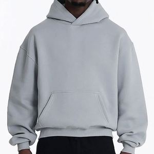 Sudadera con <span class=keywords><strong>capucha</strong></span> de lujo para hombre, de forro polar de 600 g/m² de alto gramaje, cuello cruzado, corte cropped y holgado, estilo streetwear personalizado, jersey grueso - Product Image 1