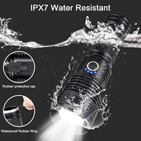 Puissante lampe de poche tactique XHP70 lampes de poche LED zoomables USB batterie Rechargeable lampes d'alimentation équipement de Camping torche