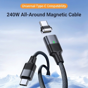 <span class=keywords><strong>C</strong></span>âble <span class=keywords><strong>USB</strong></span> <span class=keywords><strong>C</strong></span> magnétique TKT 240W, <span class=keywords><strong>chargeur</strong></span> <span class=keywords><strong>USB</strong></span> Type <span class=keywords><strong>C</strong></span>, bouchon anti-poussière pour le port <span class=keywords><strong>de</strong></span> charge du téléphone, prise <span class=keywords><strong>USB</strong></span> détachable, <span class=keywords><strong>c</strong></span>âble 120 Gbps - Product Image 2