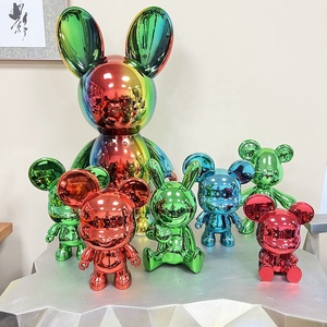 Escultura de decoración de Bearbricks personalizada de alta calidad, decoración de tienda de oso violento/Decoración de tienda, mascota de resina bonita - Product Image 6