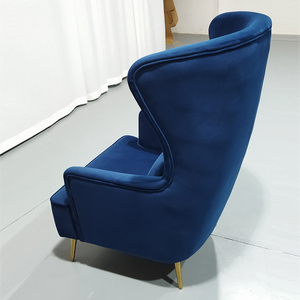 <span class=keywords><strong>Fauteuil</strong></span> luxe de style moderne et contemporain, pour vip, à dossier haut, en velours <span class=keywords><strong>vert</strong></span>, avec ailes - Product Image 3