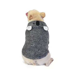 Mantel Anjing Lucu Desain Koala Beludru Karang Mode Cantik Mantel Anjing untuk Hewan Peliharaan Teddy Bulldog Perancis