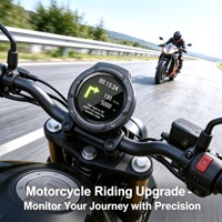 Alat Pengukur Kecepatan Sepeda RC10 Tahan Air Layar OLED 1,43 Inci untuk Penggunaan Sepeda dan Motor