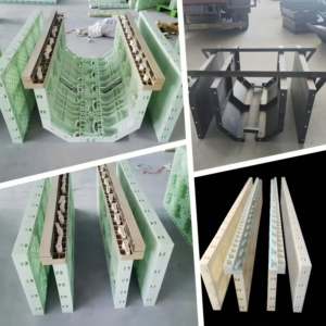 Molde de acero de canal de agua de hormigón prefabricado de alta calidad Panel de encofrado de drenaje duradero reutilizable Construcción de carretera - Product Image 4