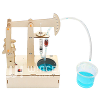 Kit de Modélisation DIY en Bois de Plateforme Pétrolière pour l'Exercice Scientifique des Étudiants (STEM) - Jouet d'Ingénierie Hydraulique 3D