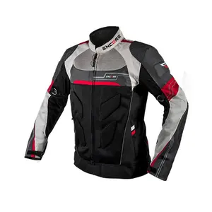 顶级质量摩托车赛车夹克，带防水膜和CE批准的保护