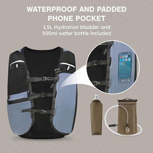 Bestbag HB027 Gilet d'hydratation et sac à dos de course en plein air imperméable avec bouteille d'eau pour le jogging - Product Image 5