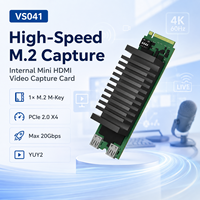 Tarjeta de Captura de Video Interna M.2 4K*60Hz HDMI 2.0 PCIe 2.0 X4 YUY2 con Salida en Bucle para PC Linux, Transmisión y Grabación
