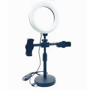 Aro de Luz con Trípode y Soporte para Teléfono, Aro de Luz LED Profesional con Rotación de <span class=keywords><strong>360</strong></span> Grados - Product Image 3