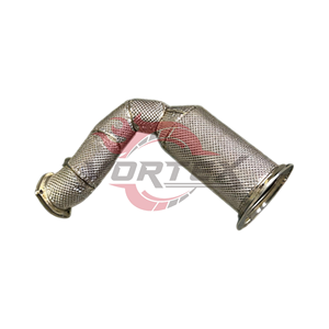 Vortex pour Porsche Cayenne 9Y0 E3 3.0T, bouclier thermique sport en acier inoxydable, downpipe - Product Image 2