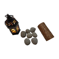 Pierre de feu noire de bonne qualité 3-5cm galets de pierres de lave pour le jardin de bol de feu de foyer