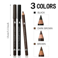 Crayon et gel eyeliner double usage, waterproof et anti-transpiration, anti-bavures, pour les yeux et les sourcils