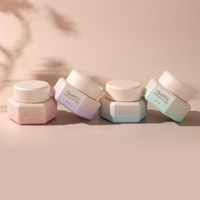 Vente en gros usine – Pots hexagonaux en gel UV 5g/15g/30g avec couvercle, emballage cosmétique en plastique vide personnalisable