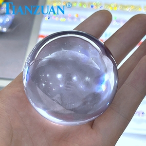 Gema de circonia cúbica, piedra de zirconia cúbica con forma de esfera, color naranja, rojo y blanco, sin agujero, 55mm, 499 gramos - Product Image 3