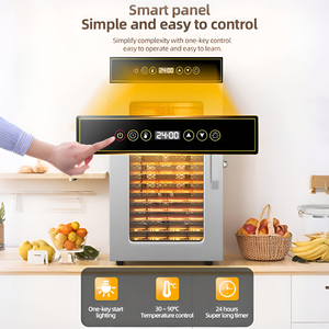 Machine à sécher les aliments à 16 couches Déshydrateur d'aliments à Led intégré Machine à déshydrater les fruits/animaux de compagnie Séchoir à friandises pour animaux de compagnie - Product Image 2