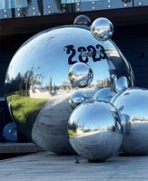 Ballon gonflable miroir double couche multi-tailles, boule réfléchissante à double paroi pour événements, banquets, cabines photo, décoration de scène