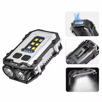 Nouvelle conception, vente chaude, petite lampe torche LED puissante, 300 lumens, clip pour casque, lumière magnétique, mini lampe torche de poche, porte-clés