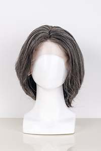 Perruques Lace Front en <span class=keywords><strong>Cheveux</strong></span> Humains Faith Salt and Pepper, Perruque 4x4 Skin Top pour Femmes, Postiches en <span class=keywords><strong>Cheveux</strong></span> Remy Soyeux pour un Volume Mature - Product Image 3
