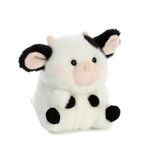 Adorable peluche vache scintillante, petite jouet en peluche vache