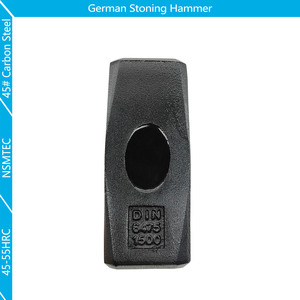 NSTF803000 Tête de traitement thermique Heavy Duty Sledgehammer 3KG Type allemand Stoning Hammer 3000G Avec manche en fibre de verre Long - Product Image 4