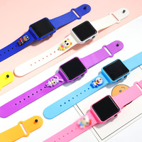 Montre Digitale LED Dessin Animé Enfant, Cadeau Populaire pour Enfants, Montre Intelligente Mignonne pour l'École, pour Garçons et Filles
