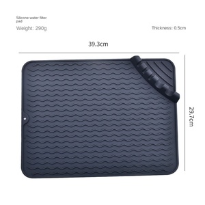 Tapete de Drenaje de Silicona Simple y Moderno, <span class=keywords><strong>Posavasos</strong></span> Cuadrado Creativo Antideslizante para Cocina, para Ollas, Tazones, Palillos y Agua - Product Image 3