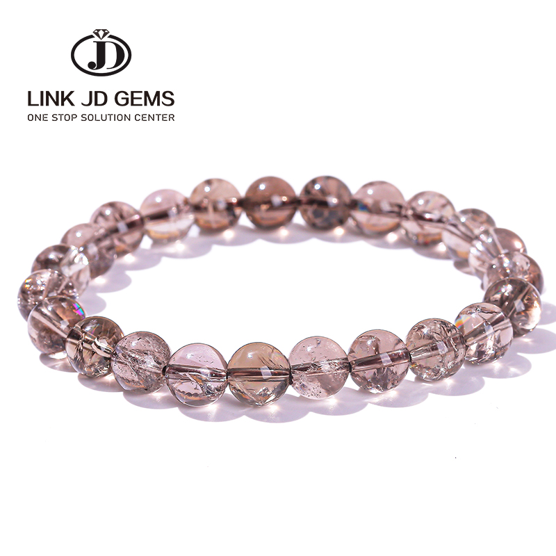 JD Wholesale Clear Smoky Quartz Bracelets - Astrist Azeztulite