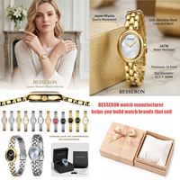 Montre bracelet ovale en acier inoxydable à quartz pour femme, 22,5*35 mm, résistante à l'eau, luxe, mode, affaires, certifiée CE