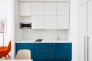 Yaman Green Modern Metal <b>Kitchen</b> <b>Cabinet</b> Customized Minimalist Design with MDF Sink Accessory for Apartment <b>Kitchen</b> Box - Product Image 4