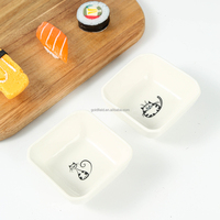 Hefeng or et argent couleur unie ensemble d'assiettes à sushi japonaises de haute qualité ensemble d'assiettes en pierre assiette en mélamine baguettes en acier inoxydable